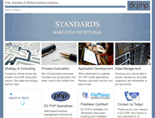 Tablet Screenshot of dcphp.com